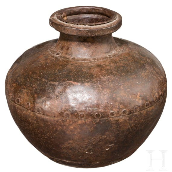 Wassergef&auml;&szlig; aus Schmiedeeisen, Pakistan/Indien, 19. Jhdt.