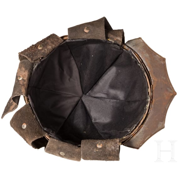 Sino-tibetischer Helm, neuzeitliche Fertigung im Stil des 15./16. Jhdts.