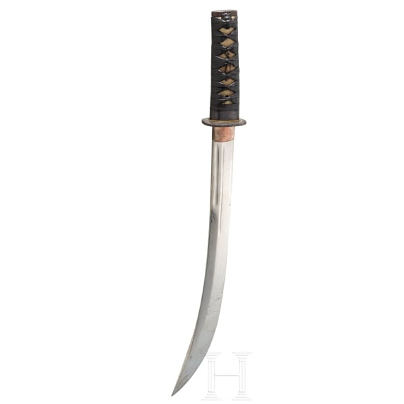 Naginataklinge als Wakizashi montiert, Japan, um 1770
