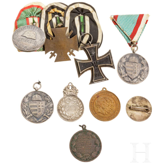 An Austro-Hungarian group of awards, 1914 - 1918