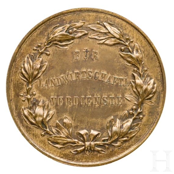 Medaille im Verleihungsetui - "Deutsche Section des Landeskulturrathes f&uuml;r das K&ouml;nigreich B&ouml;hmen"
