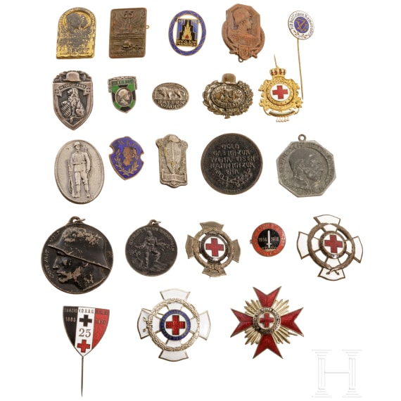 Sammlung 23 Abzeichen, Preu&szlig;en und Bayern, 1900 - 1930