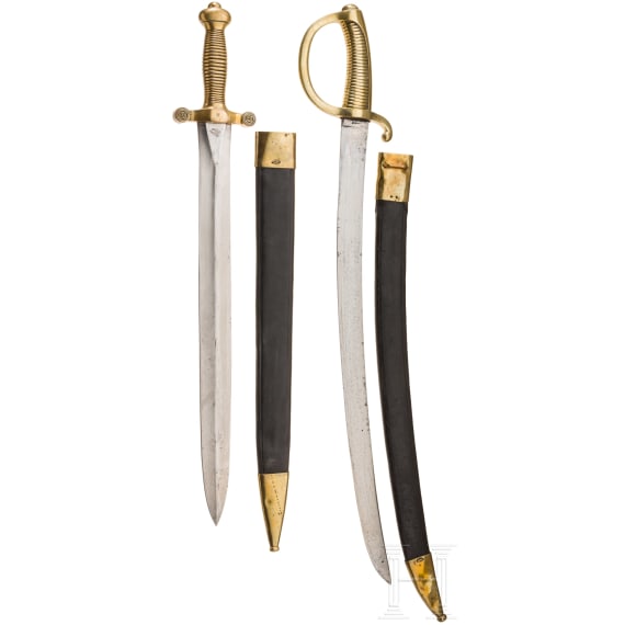 Sabre briquet und Faschinenmesser M 1831