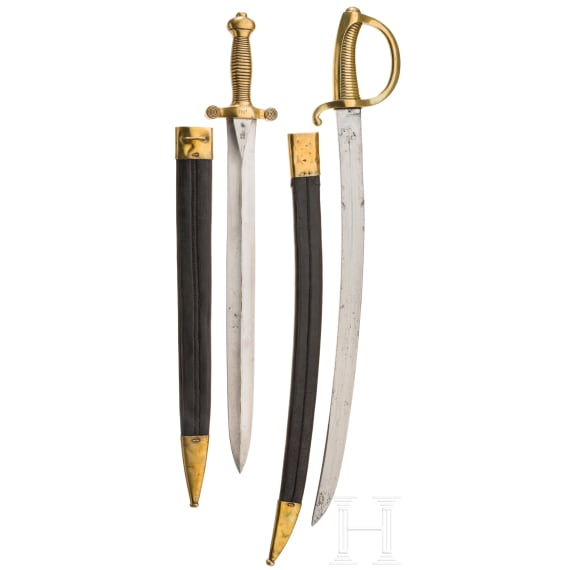 Sabre briquet und Faschinenmesser M 1831