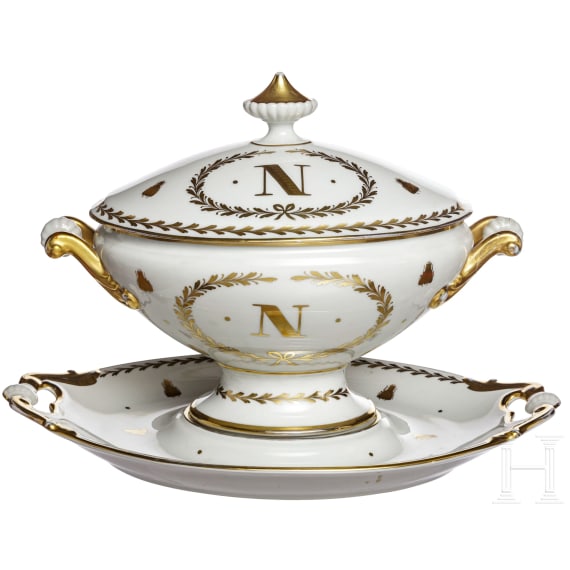 Napoleon I. - gro&szlig;e patriotische Terrine, 19./20. Jhdt.