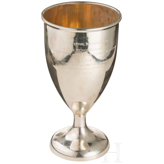 Silberpokal, Cannes, datiert 1958