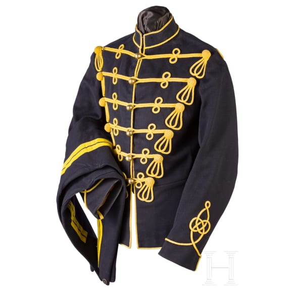Uniform f&uuml;r einen Kavalleristen der irischen Husaren, Anfang 20. Jhdt.