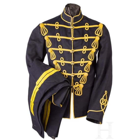 Uniform f&uuml;r einen Kavalleristen der irischen Husaren, Anfang 20. Jhdt.