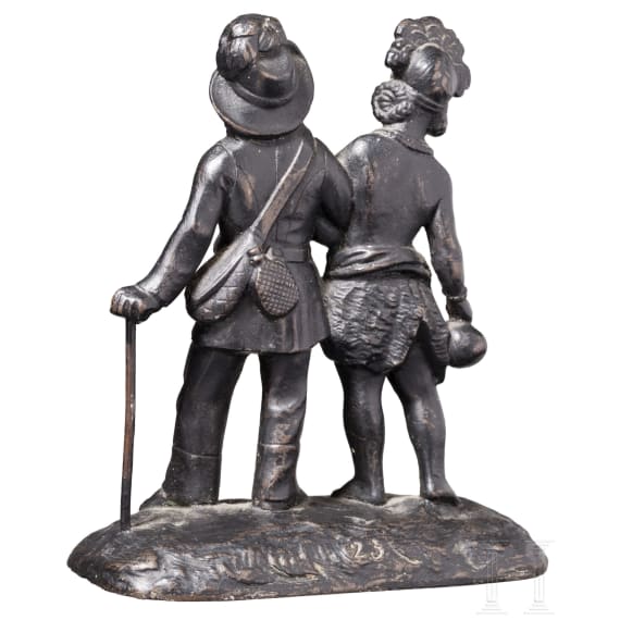 Bersagliere mit &Auml;thiopierin, Italien, um 1895