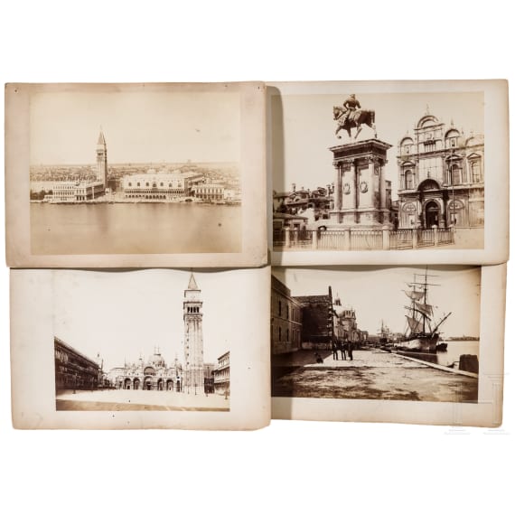 Neun Fotografien, Venedig/Italien, um 1880