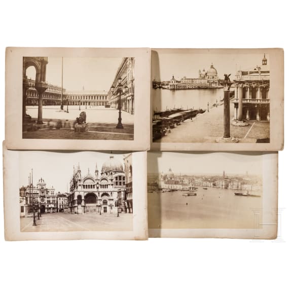 Neun Fotografien, Venedig/Italien, um 1880
