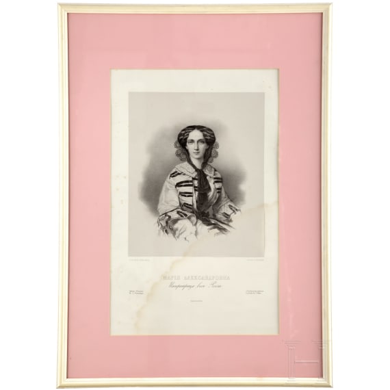 Bildnis der Zarin Maria Alexandrovna, Russland, Mitte 19. Jhdt.