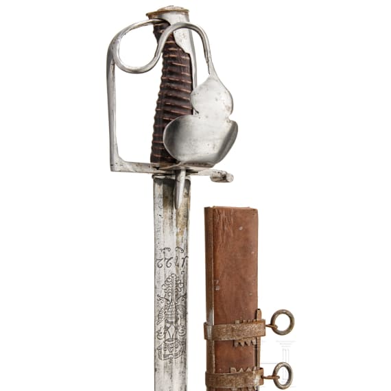 Pallasch f&uuml;r Mannschaften der K&uuml;rassiere, datiert 1722
