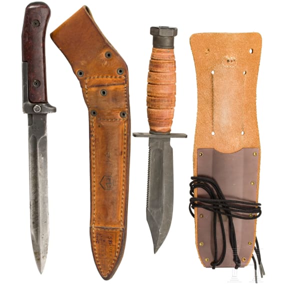 Tschechisches Bajonett und US-Survivalmesser