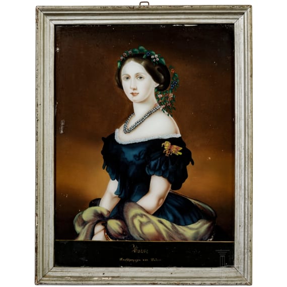 Gro&szlig;herzogin Louise von Baden - Hinterglasbild