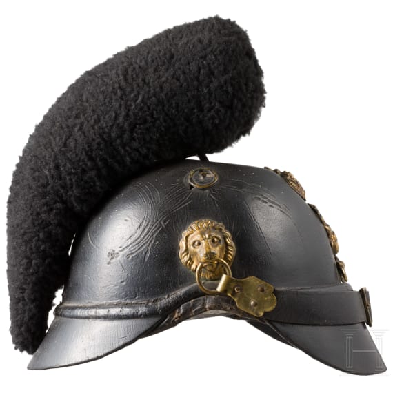 Raupenhelm f&uuml;r Mannschaften, Bayern, 1860er Jahre