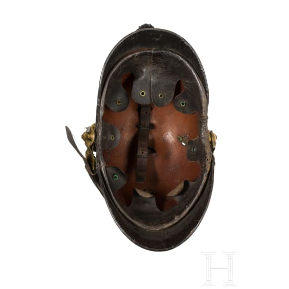 Raupenhelm f&uuml;r Mannschaften, Bayern, 1860er Jahre