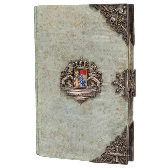 Luxusausgabe des Milit&auml;r-Handbuches des K&ouml;nigreiches Bayern 1851