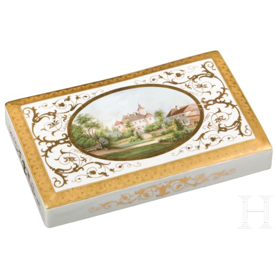 Prinz Karl von Bayern (1795 - 1875) - Briefbeschwerer mit Abbildung von Schloss Kleeberg