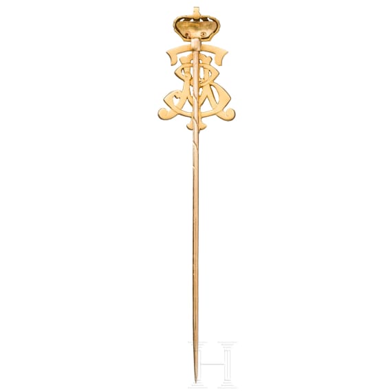 Prinz Ernst August von Hannover und Prinzessin Thyra - gemeinsame goldene Geschenknadel in Etui