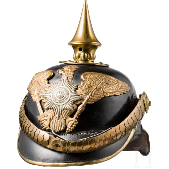 Helm f&uuml;r Mannschaften der Garde-Infanfanterie, Preu&szlig;en, um 1900