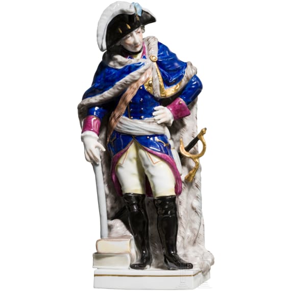 K&ouml;nig Friedrich II. von Preu&szlig;en - Porzellanfigur, 20. Jhdt.