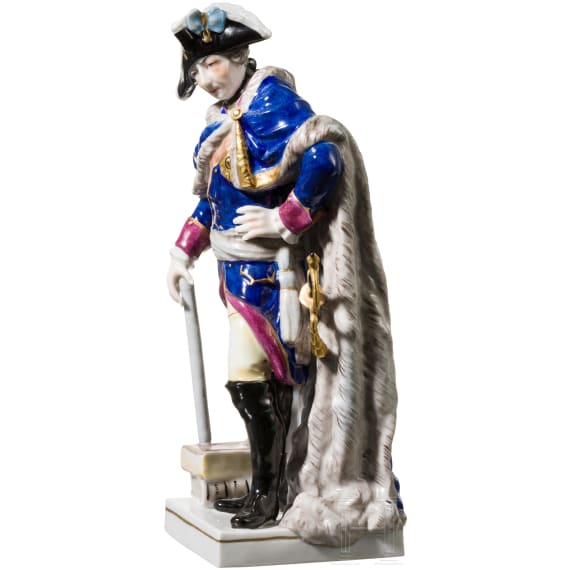 K&ouml;nig Friedrich II. von Preu&szlig;en - Porzellanfigur, 20. Jhdt.