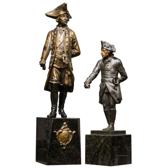 Zwei Statuetten Friedrichs II., Preu&szlig;en