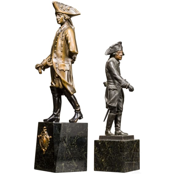 Zwei Statuetten Friedrichs II., Preu&szlig;en