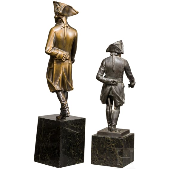 Zwei Statuetten Friedrichs II., Preu&szlig;en