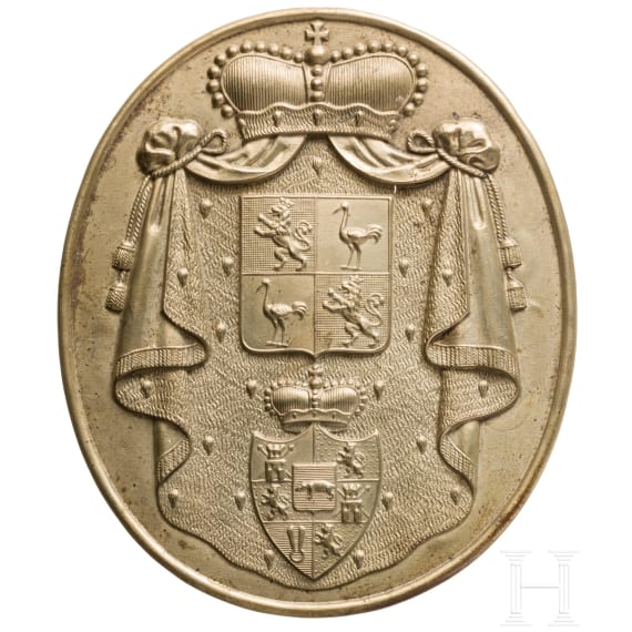 Reu&szlig;/Thurn und Taxis - Wappenemblem, um 1900