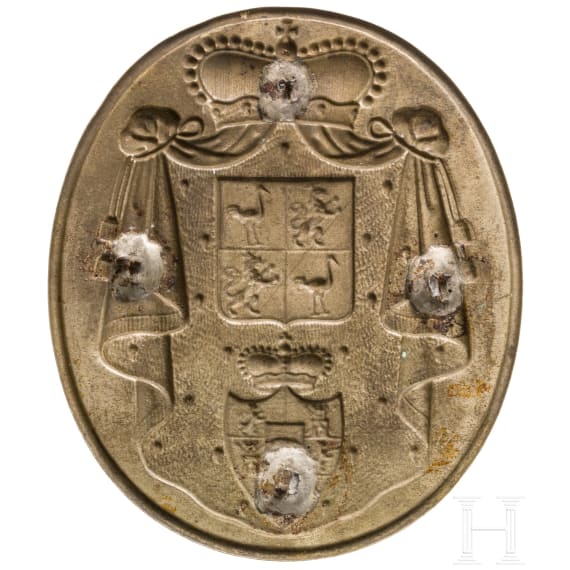 Reu&szlig;/Thurn und Taxis - Wappenemblem, um 1900