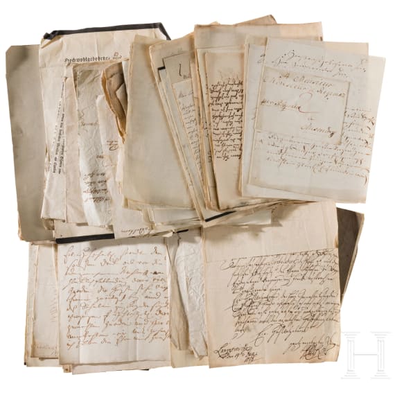 Finanzrat George Ludwig von Regemann (1739 - 1803) und Nachkommen - Autografen von K&ouml;nigen und Adligen des 18./19. Jhdts.