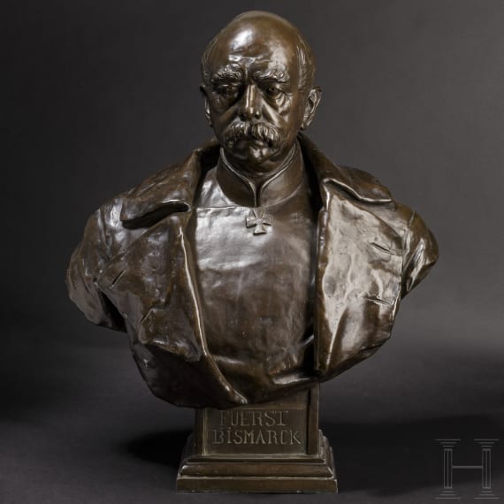 Otto F&uuml;rst von Bismarck - gro&szlig;e Portraitb&uuml;ste, um 1900