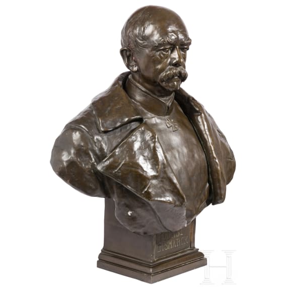 Otto F&uuml;rst von Bismarck - gro&szlig;e Portraitb&uuml;ste, um 1900