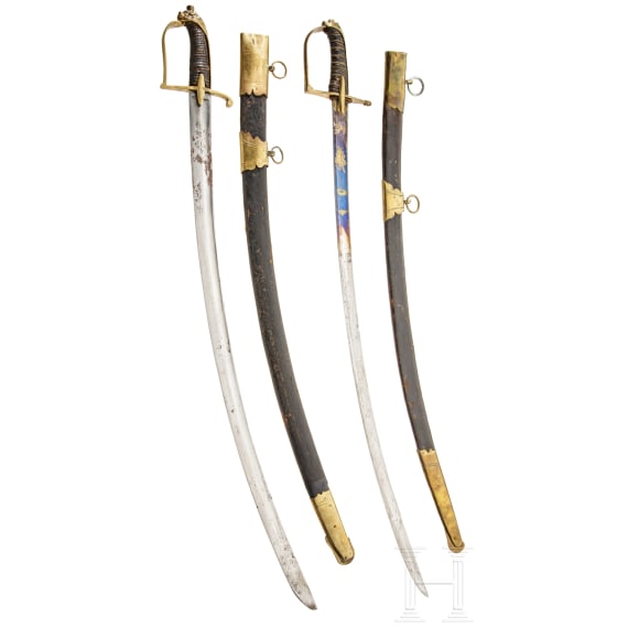 Two lion's head sabres, late 18th century