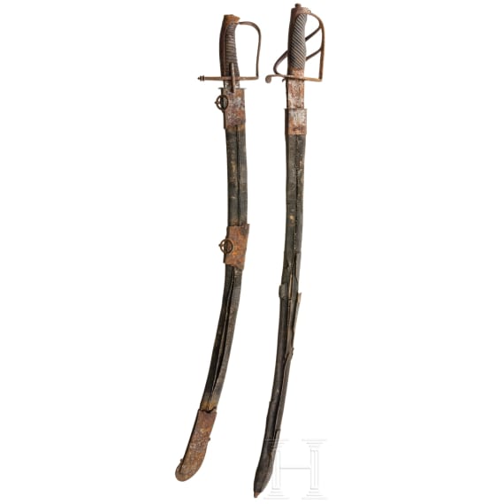 Two southern German sabres, 18th century