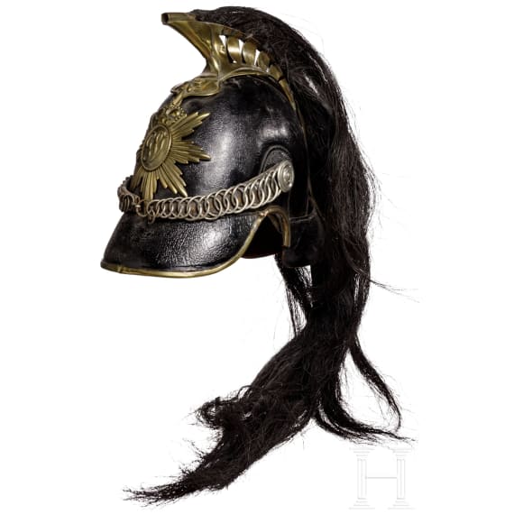 Raupenhelm f&uuml;r Mannschaften, deutsch, um 1840
