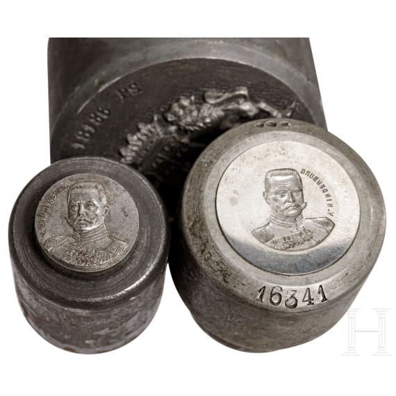 Collection of 14 heavy forming punches