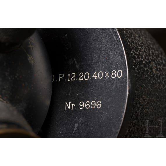 Carl Zeiss Jena &ndash; turret binoculars "Asembi", D.F. 12,20,40 x 80