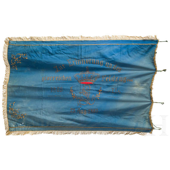 Kriegervereinsfahne Gro&szlig;eibstadt, datiert 1895