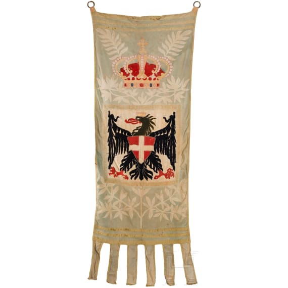 A large flag with heraldic eagle, circa 1900
