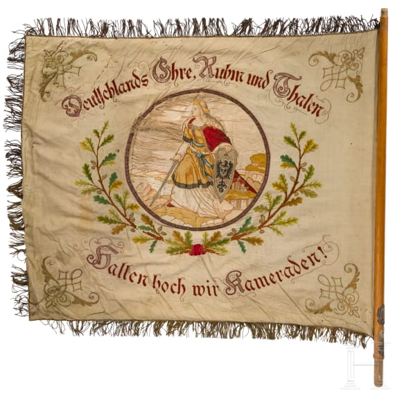 A Prussian flag of the military association Marienhagen, 1889 - 1895