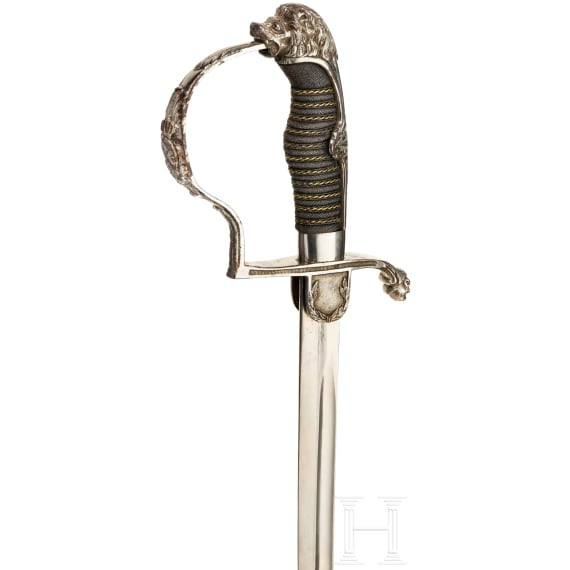 Saxonia - A lion's head sabre for officers, circa 1820