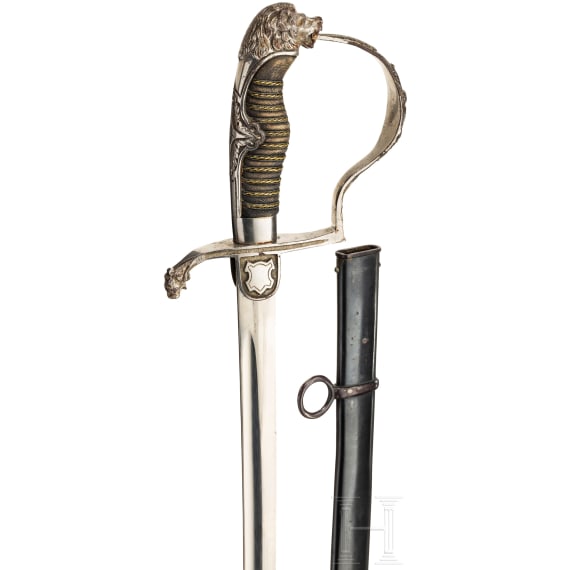 Saxonia - A lion's head sabre for officers, circa 1820