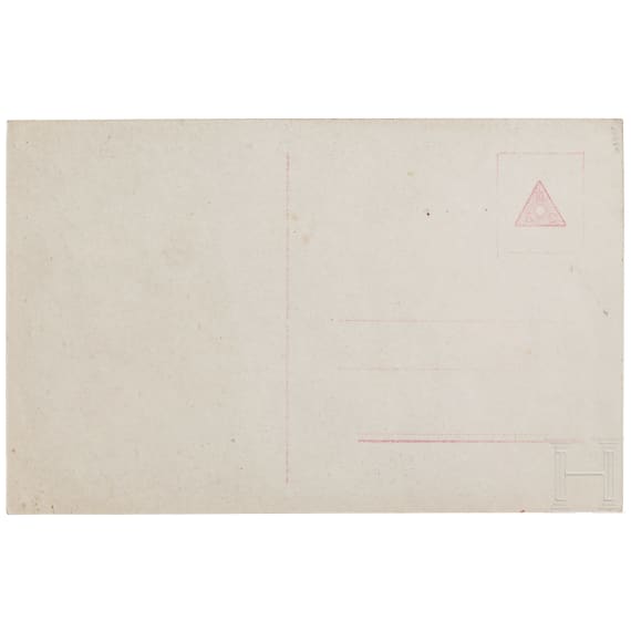 Leutnant Oswald B&ouml;lcke - Foto-Ansichtskarte (Sanke) mit Unterschrift