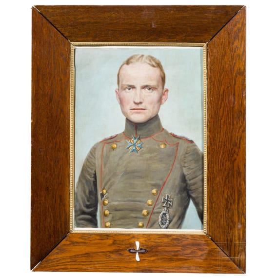 Manfred Freiherr von Richthofen (1892 - 1918) - a contemporary portrait of the Pour le M&eacute;rite wearer