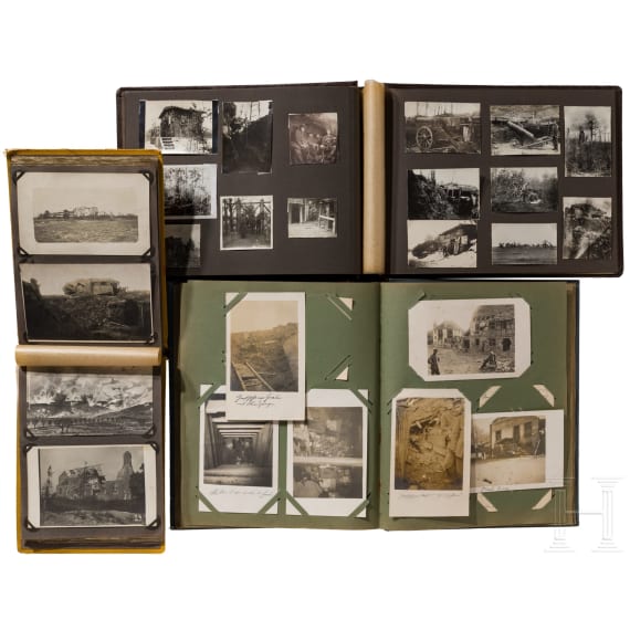 Vier Fotoalben zum 1. Weltkrieg 1914-18