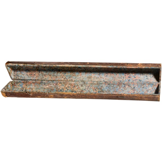 Large leather document case "Momumentum Hohenloicum", 19th century