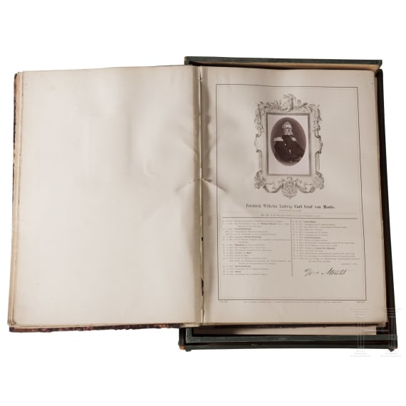 A portfolio with art prints "Glasenapp - The Generals of the German Army", circa 1874